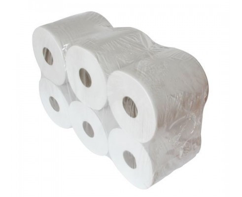 Papírový ručník v roli / 2 vrstvý/  bílý / průměr 20 cm / MAXI / celuloza - Balení: balík (6 ks)