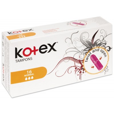 Tampony Kotex normal / 16 ks - Balení: balení (16 ks)