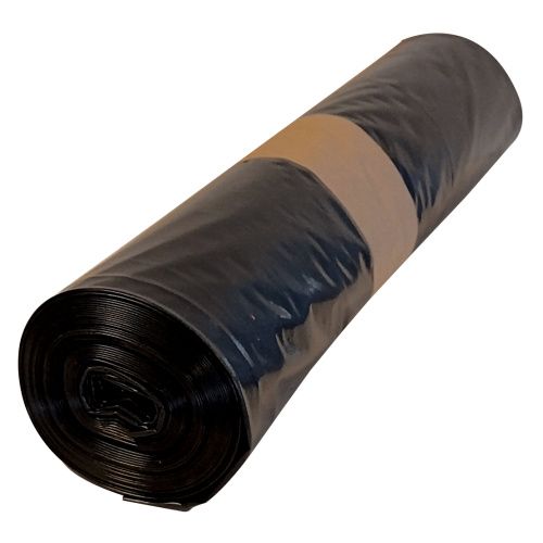 Pytel na odpad LDPE / 70 x 110 cm / 100 µm / černý / 10ks/rol - Balení: role (15 ks)
