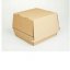 Krabička na hamburger / mono / papír / 13 x 13 x 11 cm / balení (100 ks)