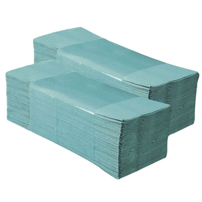 Z-Z ručníky / zelené / 1 vrstvé - Balení: karton (5000 ks)