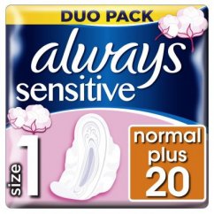 Hygienické vložky Always Ultra duo sensitive normal / 20 ks