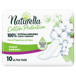 Dámské vložky Naturella  Cotton maxi / 10 ks