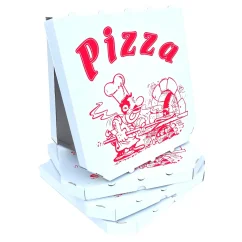 Krabice na pizzu 32x32x3 bílo-bílá - univerzální potisk 50ks