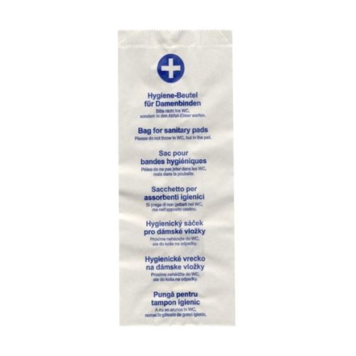 Hygienické papírové sáčky na vložky (100 ks / bal) - Balení: karton (1000 ks)