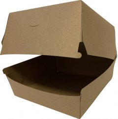 Burger box IQ KRAFT 19,5x13,5x10cm (50ks)(tuk.bar.)