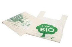 Bio taška košilka / 30 + 18 x 60 cm / potisk 100% BIO kompostovatelná