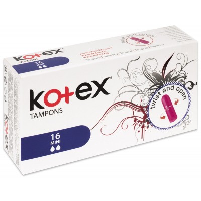Tampony Kotex mini / 16 ks - Balení: balení (16 ks)