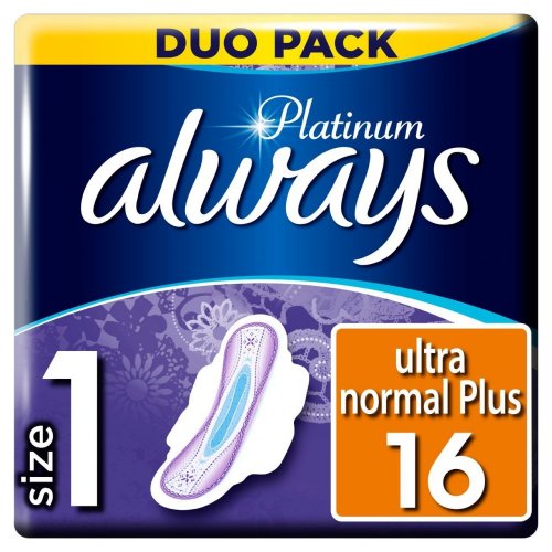 Hygienické vložky Always platinum ultra duo normal / 16 ks